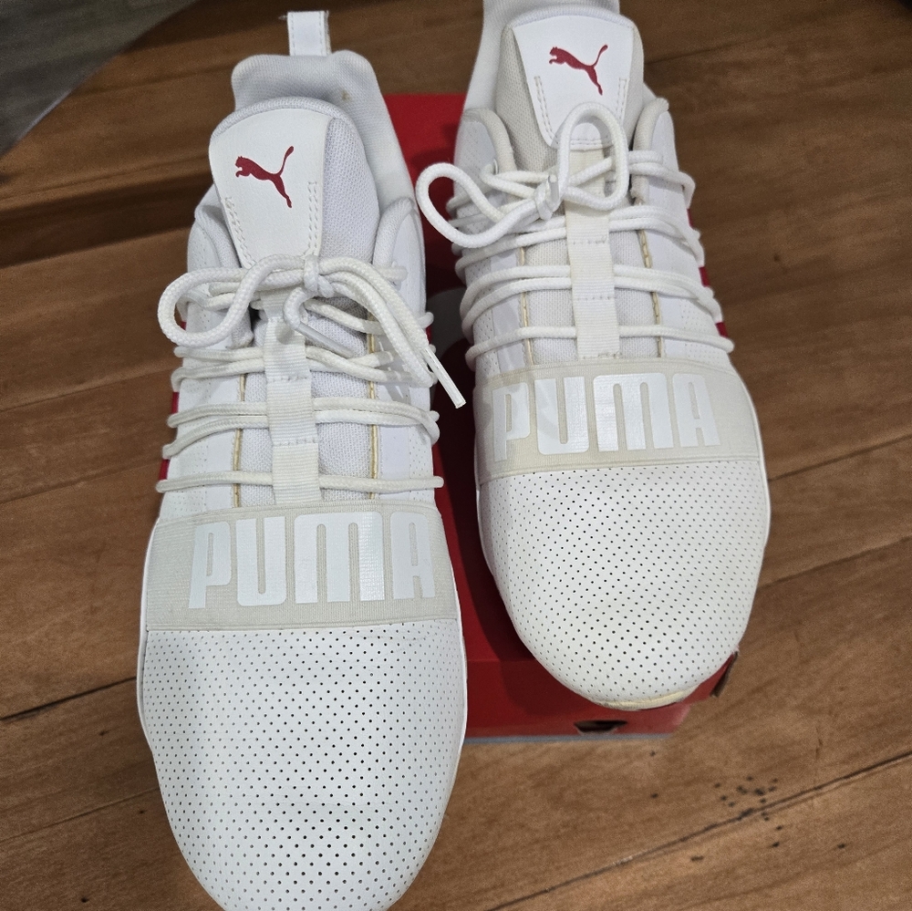 Puma size 12 Cell Regulate SL WHITE & RED....